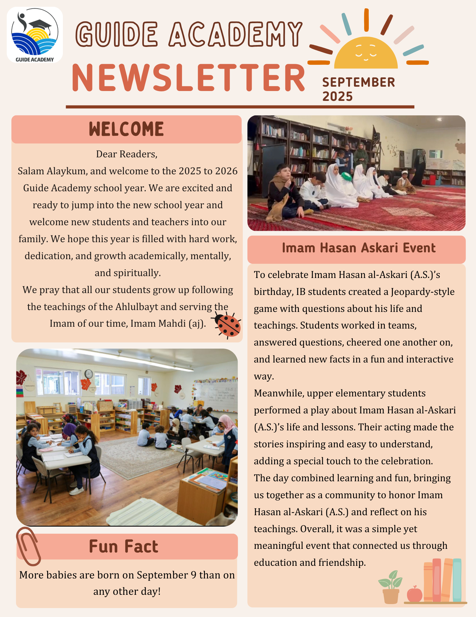September newsletter